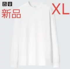 【新品】UNIQLO U ヒートテックコットンクルーネックT XL ホワイト 白