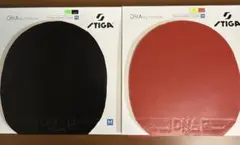 STIGA DNA PLATINUM Mラバー 2.1mm黒 赤 セット