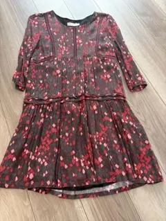 【美品】See U Soon 5分袖 チュニック 赤　サイズ36のサムネイル