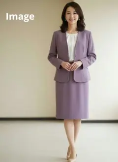 90's レディース　ヴィンテージ　パープル スカートスーツ セットアップ