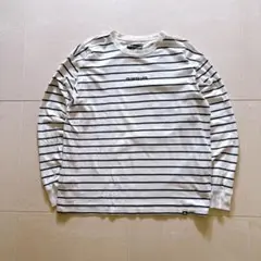 QUIKSILVER ボーダー ロンT 長袖 Tシャツ ホワイト　ブラックのサムネイル