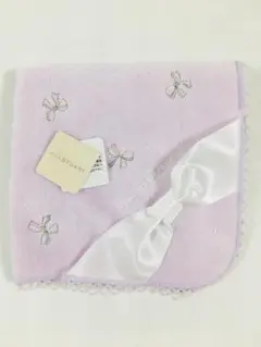 【新品タグ付き】ジルスチュアート サテンリボン ラベンダー タオルハンカチ