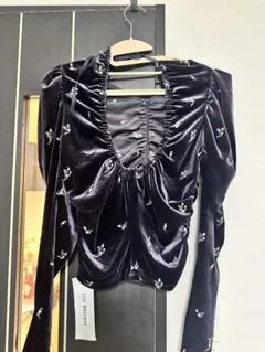 【美品 新品】LILY BROWN ダークパープル 長袖 タグあり