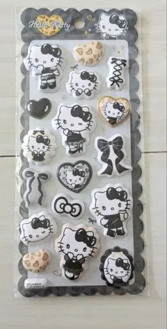 【正規品】 クーリア ハローキティ マシュマロシール モノクロ サンリオ