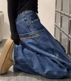 デザインデニムパンツのサムネイル