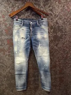 極美品】DSQUARED2 ディースクエアード デニム エスパドリーユ ブルー 