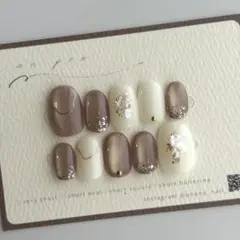 現品 001ネイルチップ マグネット ニュアンスネイル ミラー