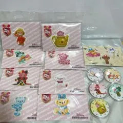ディズニー ユニベア ワッペン＆缶バッジ 14点セット