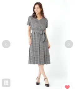 NATURAL BEAUTY ギンガムチェックワンピース　新品未使用のサムネイル