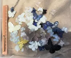 蝶デザイン アクセサリー用 まとめ売り レジン ハンドメイド