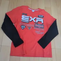 EXR オレンジ ロングTシャツ Sサイズ グラフィック