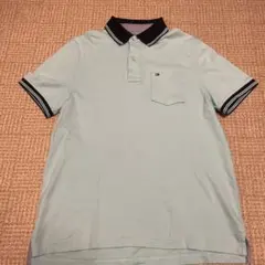 トミーヒルフィガー Tommy Hilfiger 水色 ポロシャツ S/P