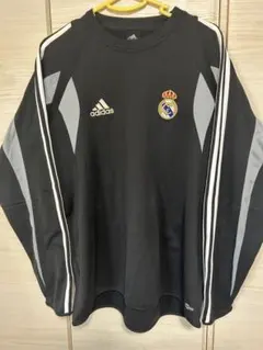adidas レアルマドリード　長袖　ゲームシャツ　2004-2005 ブラック