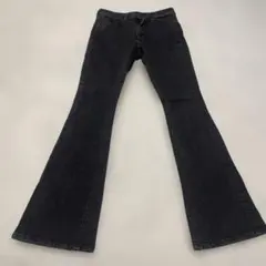 H&M エイチアンドエム　ブラックフレアデニム　ジーンズ