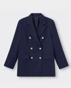 GU ダブルブレストブレザー ネイビー　Mサイズ