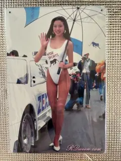 新品未開封　レースクィーン　オマージュブリキ看板④ ハイレグ　セクシー