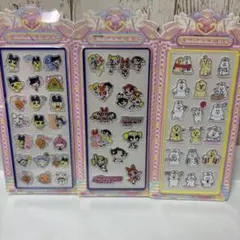 【３枚セット】アクリルシール。たまごっち、パワーパフガールズ、んぽちゃむ