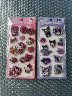 ハローキティ クロミ　スパンコールパーティー カプセルシール サンリオ