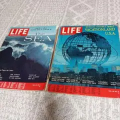 LIFE誌　ダブル特集号 「海」　＋　ダブル特集号「観光地米国」2冊セット