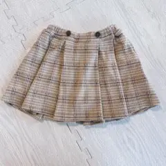 美品　petit main チェック柄スカート 100cm