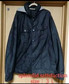 大きいサイズ　splendid satisfaction　フード付デニムアウターのサムネイル