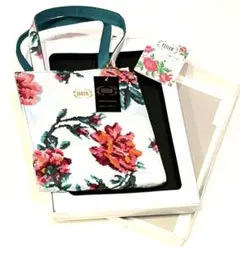 新品タグ付☆フェイラー　フラワー柄 ハンドバッグ ミニトート 美品 未使用