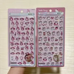 【正規品】ボンボンドロップシール ミニ サンリオ キティ マイメロ　2枚セット