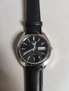 SEIKO 5 自動巻き腕時計 ブラック文字盤 7s26のサムネイル