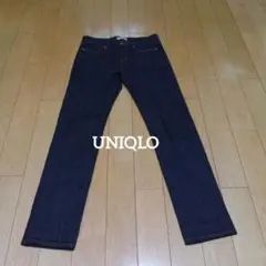 ✨️UNIQLO✨️ストレッチ　テーパード　デニム　インディゴ　Sサイズ