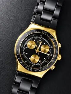 SWATCH スウォッチ WCS401G 007限定　2001年製　黒金 OLDのサムネイル