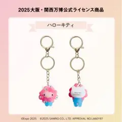 EXPO2025 万博　サンリオミャクミャク　クリアカラー キーホルダー　キティ