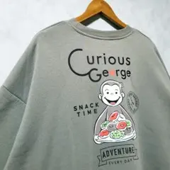 新品　おさるのジョージ（テレビアニメ）トレーナー　裏起毛　L　ユニセックス