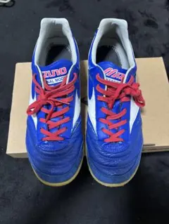 Mizuno Morelia フットサルシューズ 青のサムネイル