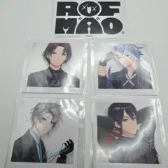 ROF MAO ろふまお　ロゴステッカー、スクエアカード4枚