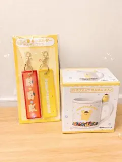 当たりくじ サンリオキャラクターズ マグカップ ポムポムプリン　キーホルダー