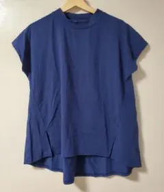 グローバルワーク カイテキハイネックフレンチPO M ブルー