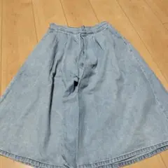 デニムブルー ワイドパンツ 160サイズ