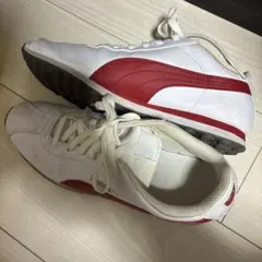 PUMA スニーカー 27cm ホワイト レッド