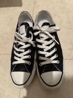 CONVERSE オールスター 黒 グリッター スニーカー