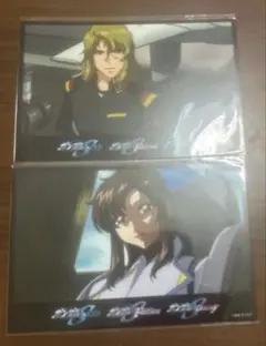 ガンダムSEED 種エク POPUP B賞 イラストシート ムウ マリュー