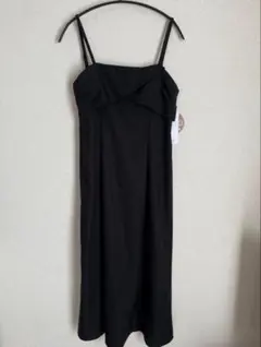 【美品】しまむら tal.by yumi ブラック キャミワンピース L