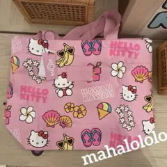 アロハコレクション ハローキティ トートバッグ ピンク
