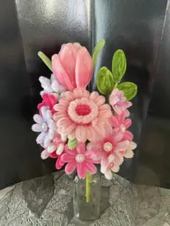モールフラワー 枯れない花 ハンドメイド ピンク ブーケのサムネイル
