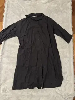North Object シャツワンピース ブラック Lチュニックシャツ