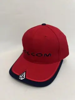 【90s VOLCOM】レッド　ベースボールキャップのサムネイル