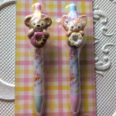 新品　フィルドウィズジョイ　ボールペン　２本セット　ダッフィー