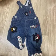 ミキハウス ダブルビー オーバーオール 80センチ