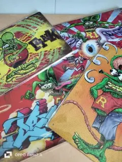 Rat Fink ブリキ看板 4枚セット インテリア