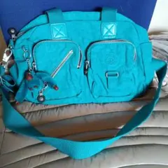 Kipling ターコイズ トートバッグのサムネイル