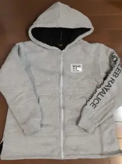 フード付きグレージャケット パーカー